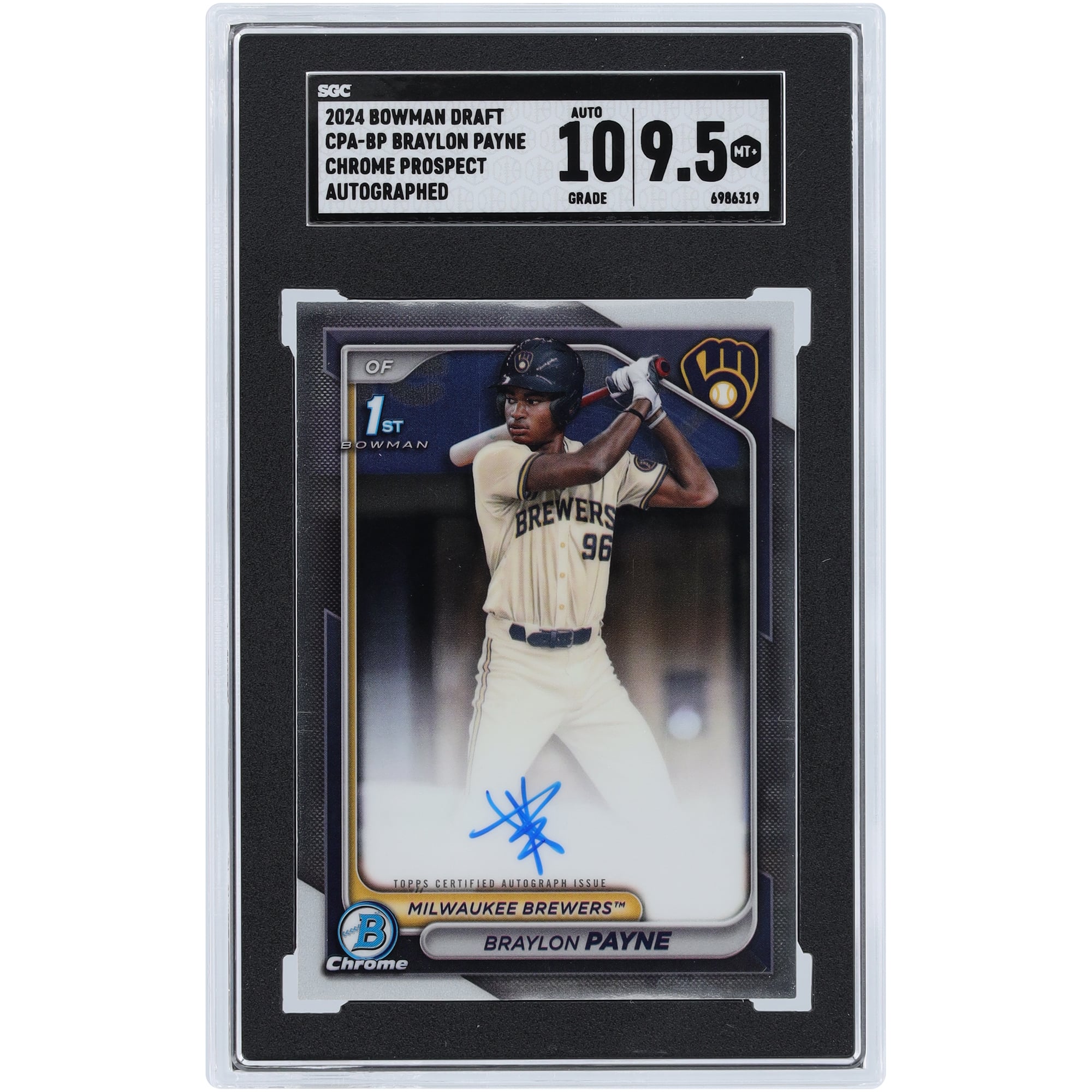 topps bowman BRAYLON PAYNE auto 128/499 2025 Bowman Chrome 