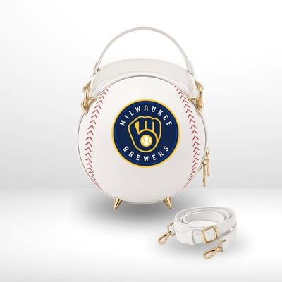 Milwaukee Brewers by Jill Martin Baseball Crossbody Fan Bag