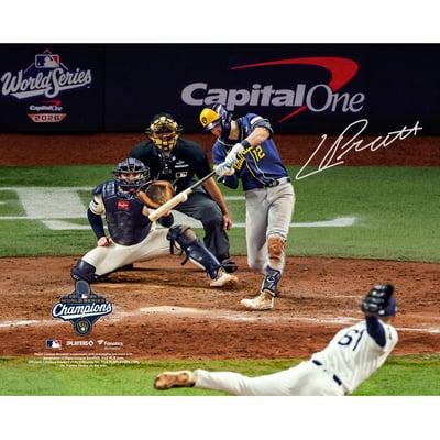 Cooper Pratt Milwaukee Brewers Autographed Fanatics Authentic 2026 World Series Champions 8" x 10" Photograph 