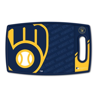 Milwaukee Brewers Fanpoint Logo Series Cutting Board