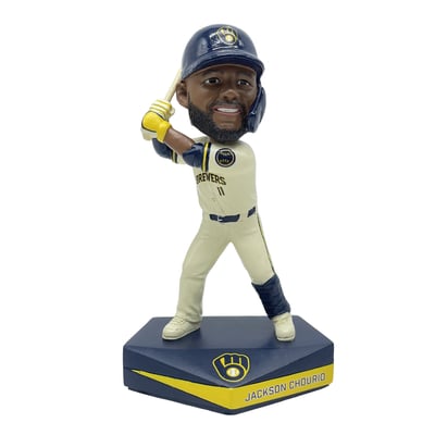 Jackson Chourio Milwaukee Brewers FOCO Game Time 5" Bobblehead