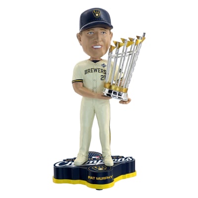 Pat Murphy Milwaukee Brewers FOCO 2026 World Series Champions 8" Bobblehead