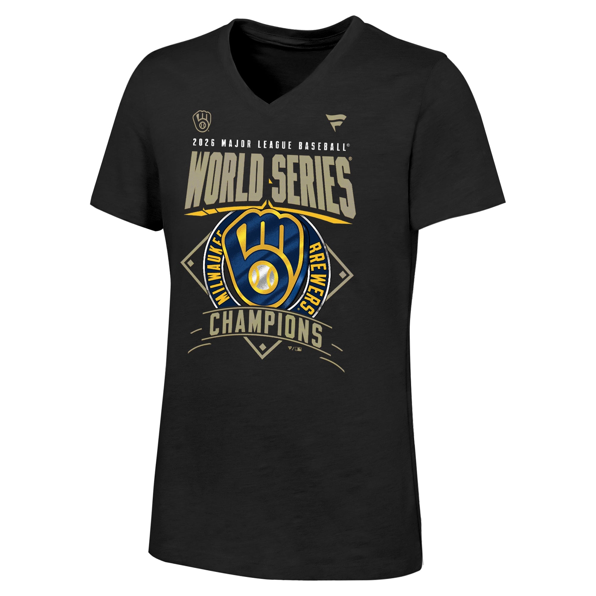 Girls Youth Milwaukee Brewers Fanatics Black 2026 World Series ...