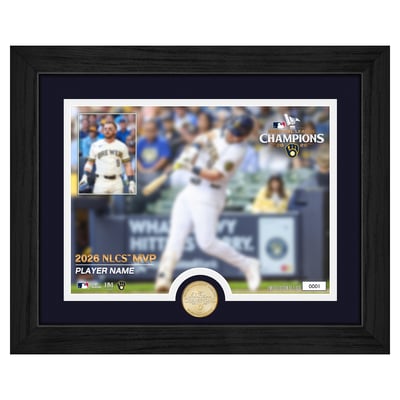 Jake Bauers Milwaukee Brewers Highland Mint 2026 National League Championship Series MVP 13" x 16" Bronze Coin Photo Mint