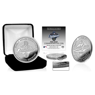 Milwaukee Brewers Highland Mint 2026 World Series Champions 1oz .999 Fine Silver Coin