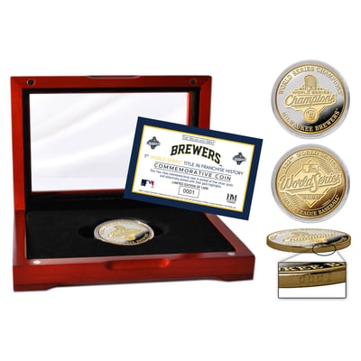 Milwaukee Brewers Highland Mint 2026 World Series Champions Two-Tone Coin