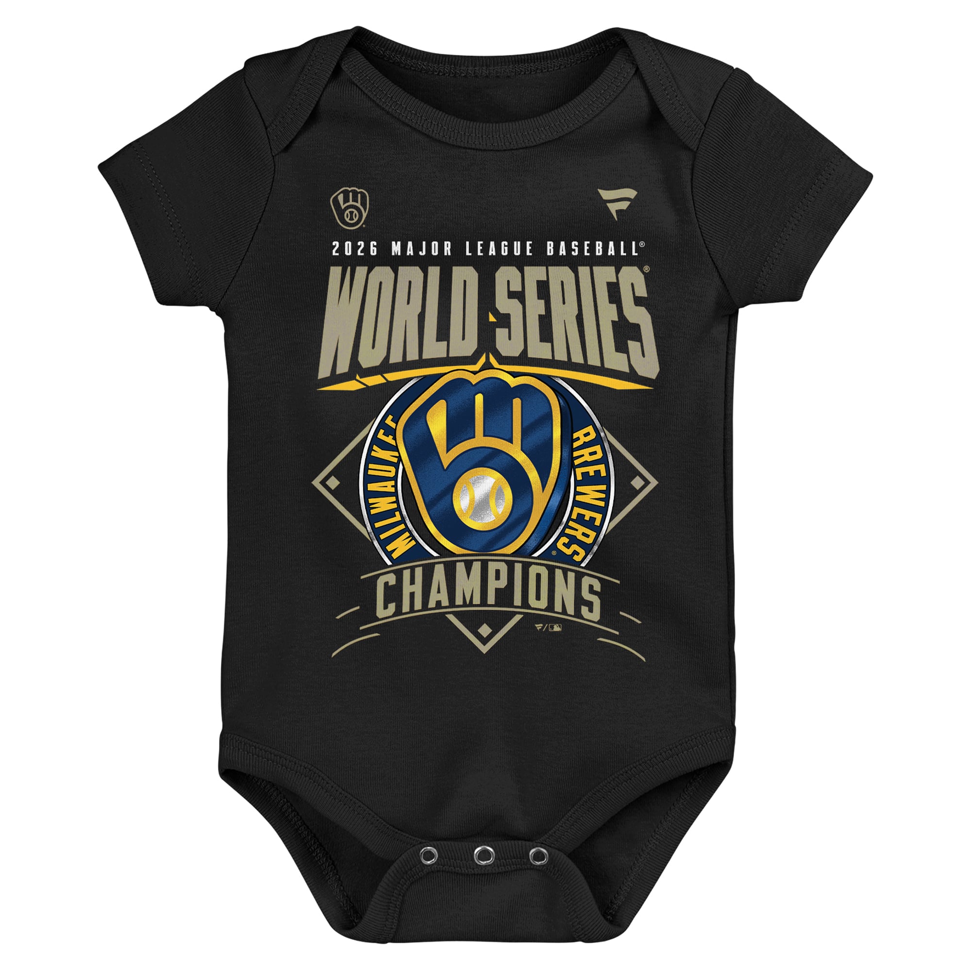 Infant Milwaukee Brewers Fanatics Black 2026 World Series Champions ...