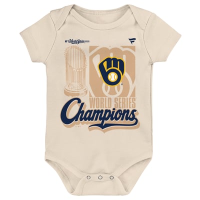 Milwaukee Brewers Fanatics Infant 2026 World Series Champions Parade Bodysuit - Natural