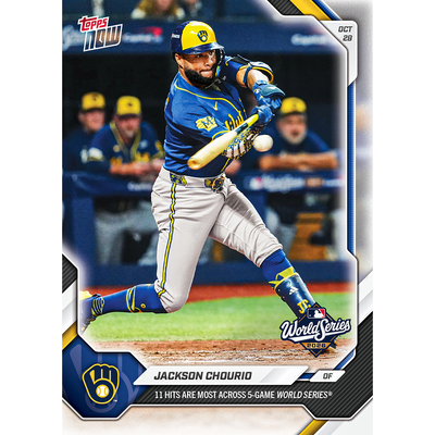Jackson Chourio - 2026 MLB Topps NOW® - Card 831