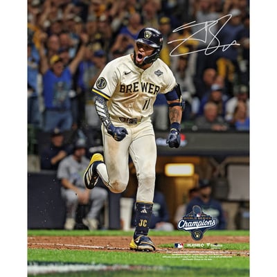 Jackson Chourio Milwaukee Brewers Autographed Fanatics Authentic 2026 World Series Champions 8" x 10" Photograph 
