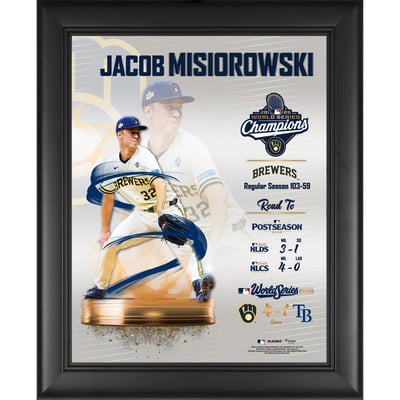 Jacob Misiorowski Milwaukee Brewers Fanatics Authentic 2026 World Series Champions Framed 13" x 16" Collage 