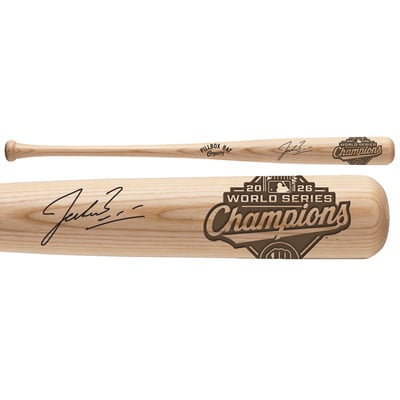 Jacob Misiorowski Milwaukee Brewers Autographed Fanatics Authentic 2026 World Series Champions Pillbox Bat Company Bat 