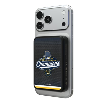 Milwaukee Brewers Keyscaper 2026 World Series Champions Wireless Magnetic Power Bank
