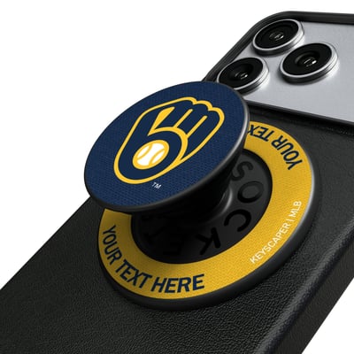 Milwaukee Brewers Keyscaper Personalized PopSockets Magnetic Phone Grip & Stand