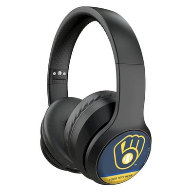 Milwaukee Brewers Keyscaper Personalized Solid Wireless Bluetooth Headphones With Case
