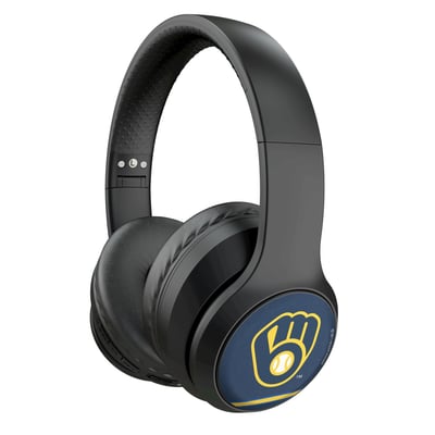 Milwaukee Brewers Keyscaper Stripe Wireless Bluetooth Headphones With Case
