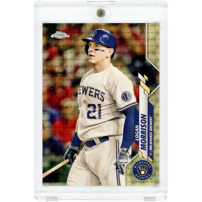 Logan Morrison Milwaukee Brewers 2020 Topps Chrome Update Superfractor #U-96 #1/1 Card