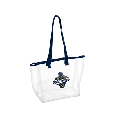 Milwaukee Brewers Logo Brands 2026 World Series Champions Clear Tote Bag