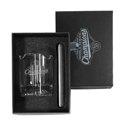 Milwaukee Brewers Logo Brands 2026 World Series Champions Rocks Glass Holder Set