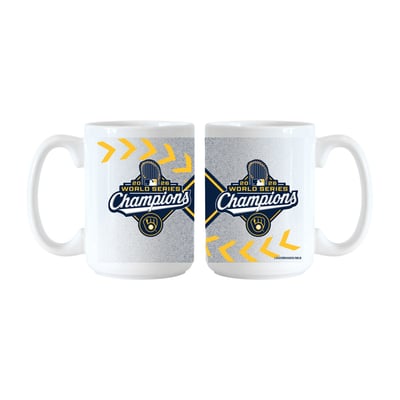 Milwaukee Brewers Logo Brands 2026 World Series Champions Two-Piece 15oz. Sublimated Mug Set