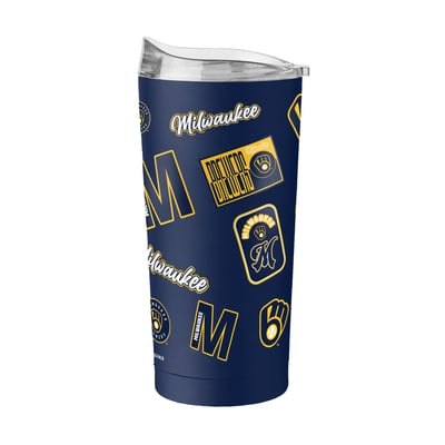  Milwaukee Brewers Logo Brands 20oz. Dreamweave Powder Coat Tumbler