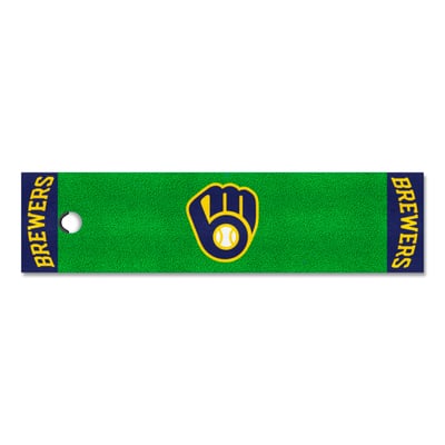 Milwaukee Brewers Logo Brands Putting Green Mat
