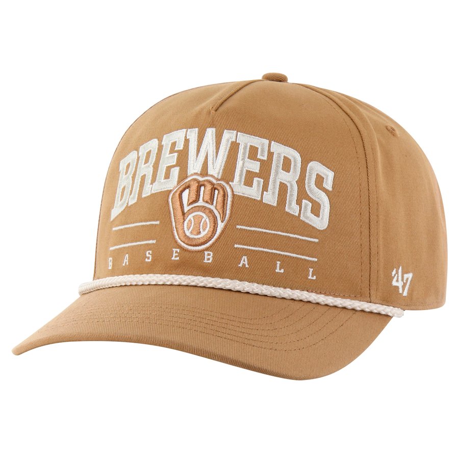 Men's Milwaukee Brewers '47 Brown Neutral Roscoe Rope Hitch Adjustable Hat