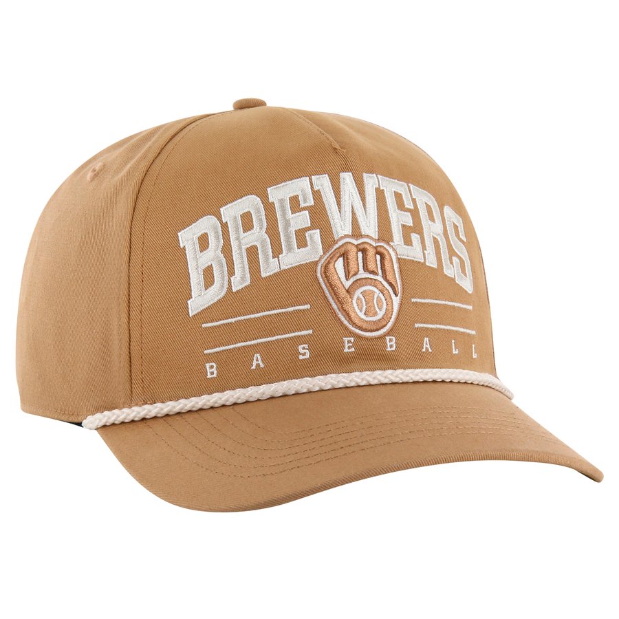 Men's Milwaukee Brewers '47 Brown Neutral Roscoe Rope Hitch Adjustable Hat
