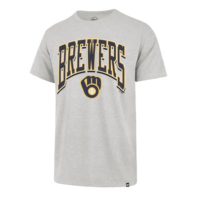 Milwaukee Brewers '47 Walk Tall Franklin T-Shirt - Gray