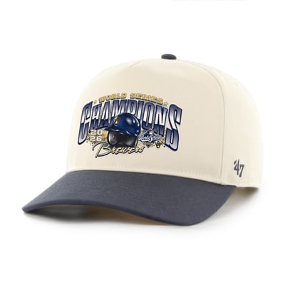 Milwaukee Brewers '47 2026 World Series Champions Hitch Adjustable Hat - Natural/Navy