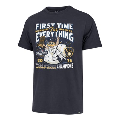 Milwaukee Brewers '47 2026 World Series Champions First Time Franklin T-Shirt - Navy