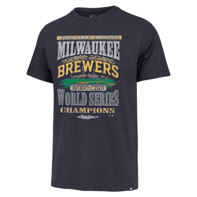 Milwaukee Brewers '47  2026 World Series Champions T-Shirt - Navy