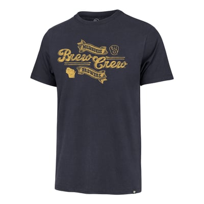 Milwaukee Brewers '47 Brew Crew Franklin T-Shirt - Navy