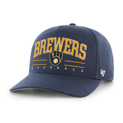 Milwaukee Brewers '47 Roscoe Hitch Adjustable Hat - Navy
