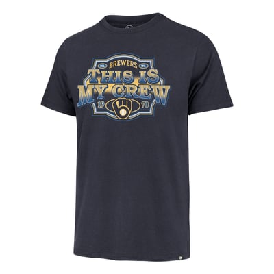 Milwaukee Brewers '47 This is My Crew Franklin T-Shirt - Navy