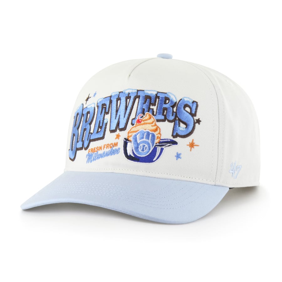 Men's Milwaukee Brewers '47 Stone/Light Blue Parlor Hitch Adjustable Hat