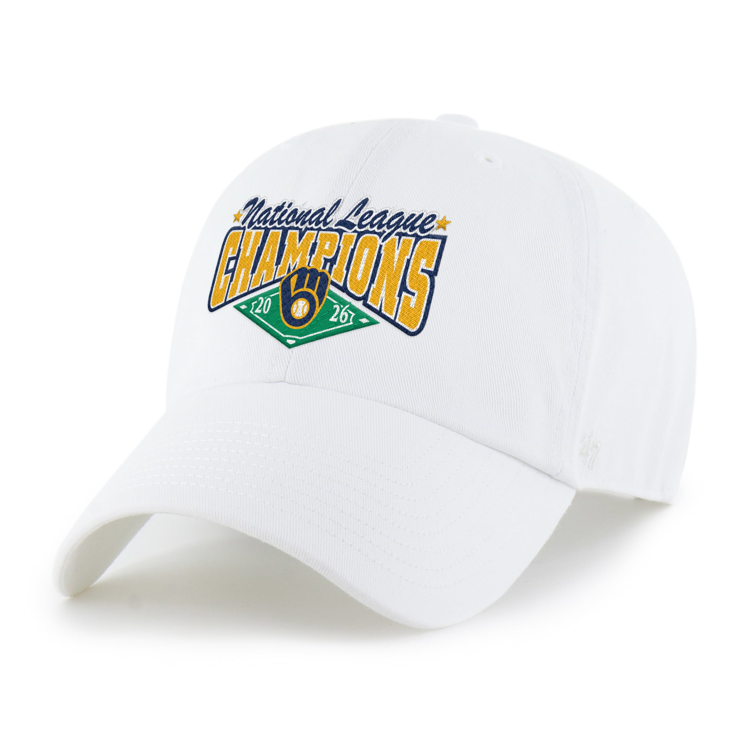 Men's Milwaukee Brewers '47 White 2026 National League Champions Clean ...