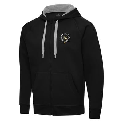  Milwaukee Brewers Antigua 2026 World Series Champions Victory Full-Zip Hoodie - Black