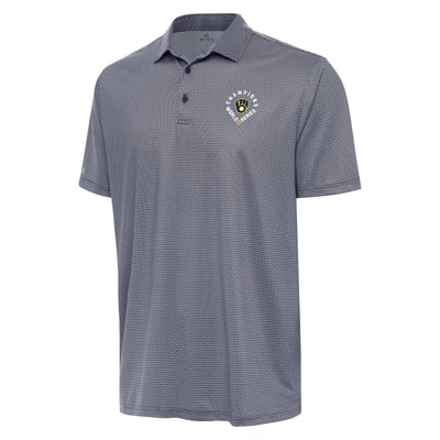 Milwaukee Brewers Antigua  2026 World Series Champions Rings Polo - Heather Navy