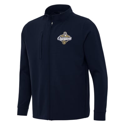 Milwaukee Brewers Antigua  2026 World Series Champions Regard Full-Zip Jacket - Navy