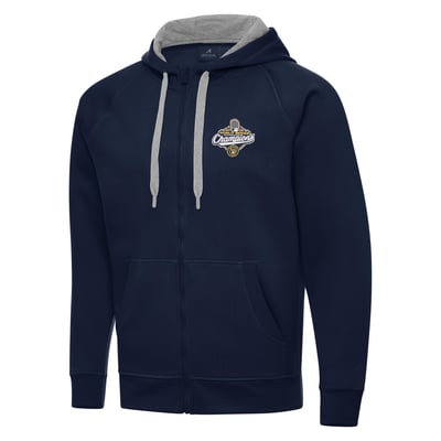 Milwaukee Brewers Antigua  2026 World Series Champions Victory Raglan Full-Zip Hoodie - Navy