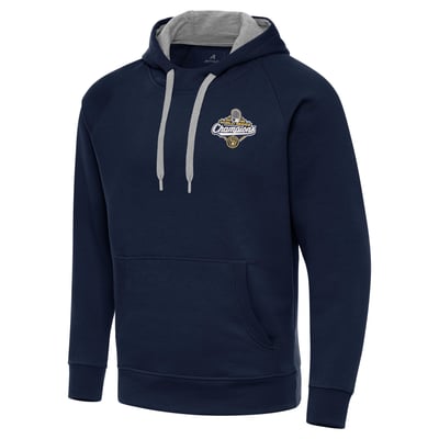 Milwaukee Brewers Antigua  2026 World Series Champions Victory Raglan Hoodie - Navy
