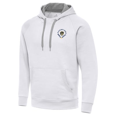  Milwaukee Brewers Antigua 2026 World Series Champions Victory Hoodie - White