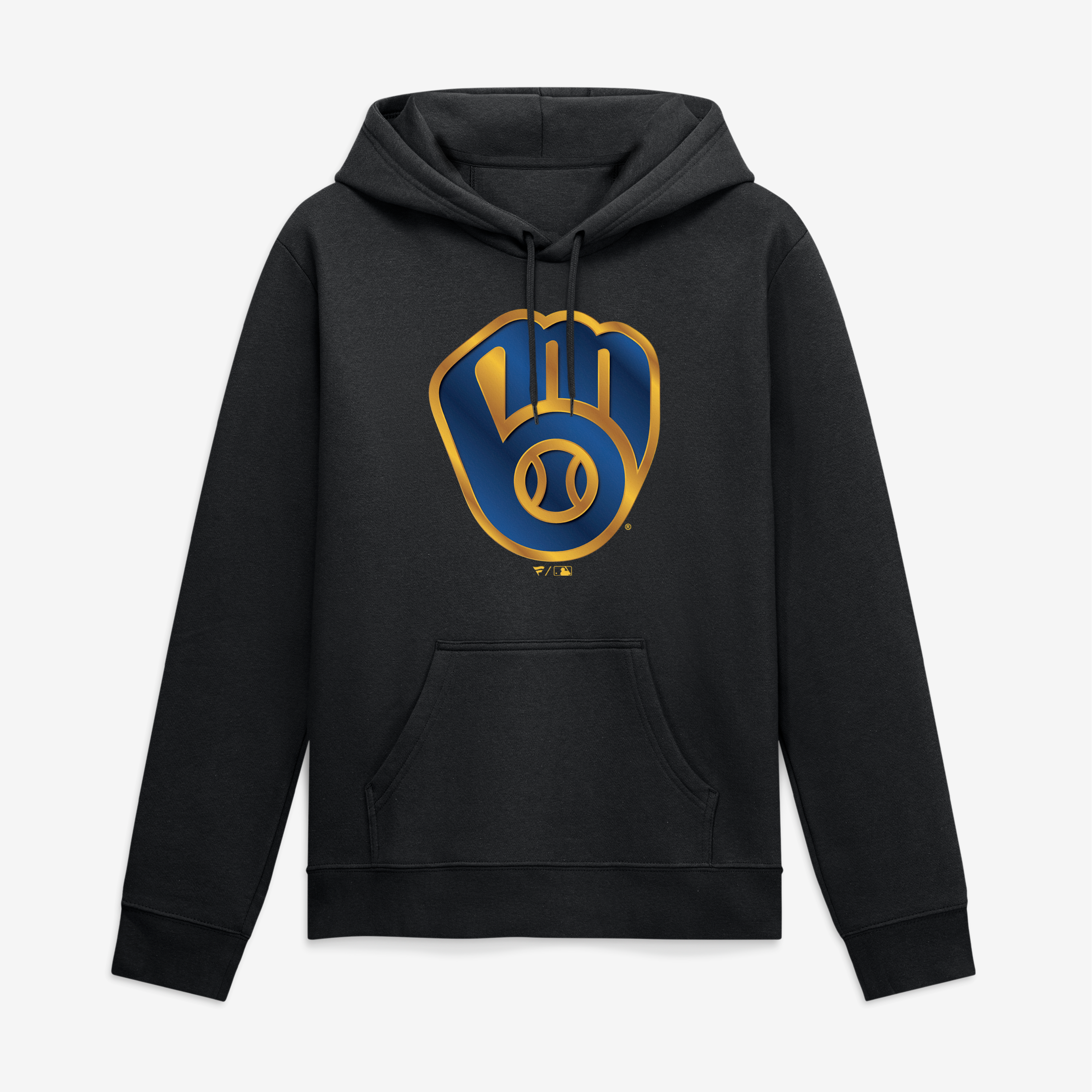 Men's Milwaukee Brewers Black Big & Tall Forged Mascot Hoodie