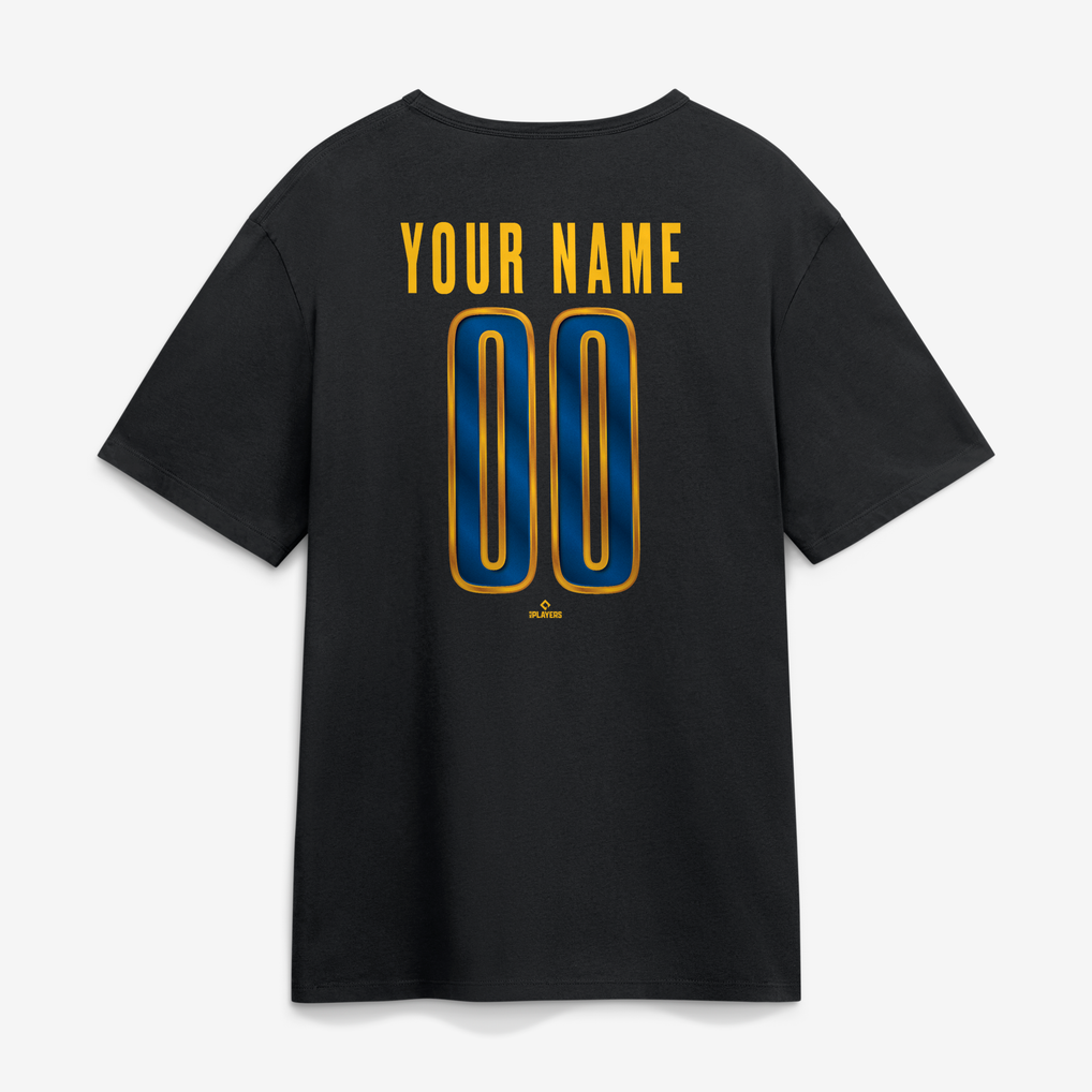 Men's Milwaukee Brewers Black Big & Tall Forged Mascot Personalized ...