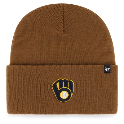 Milwaukee Brewers Carhartt x '47 Cuffed Knit Hat - Brown