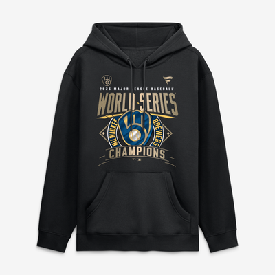  Milwaukee Brewers Fanatics 2026 World Series Champions Big & Tall Locker Room Fleece Hoodie - Black