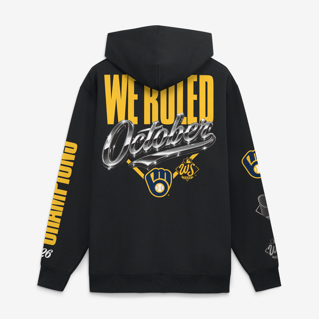 Men's Milwaukee Brewers Fanatics Black 2026 World Series Champions ...