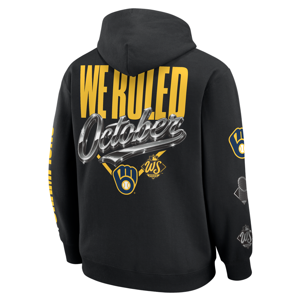 Men's Milwaukee Brewers Fanatics Black 2026 World Series Champions ...