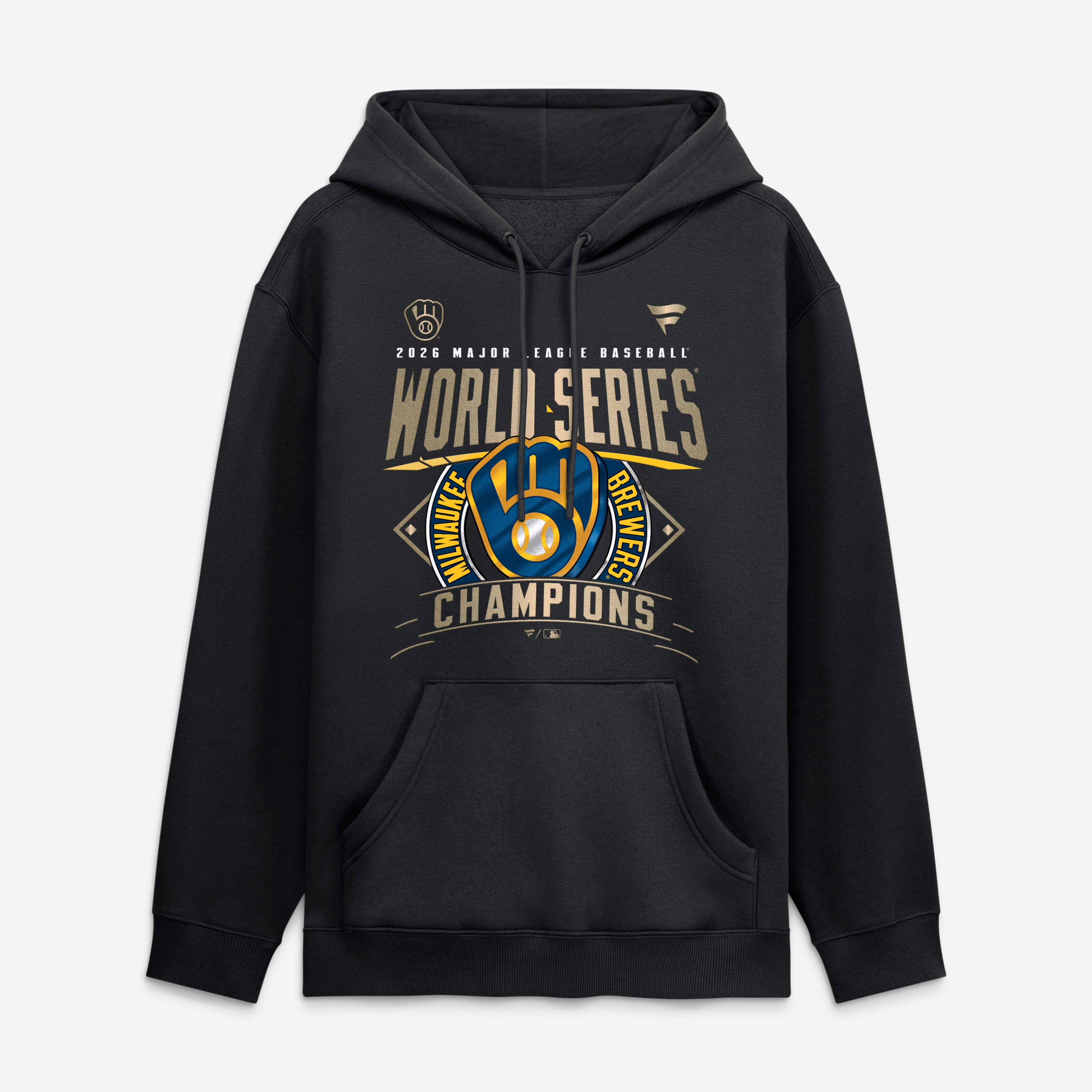 Lockr Rom Men's Milwaukee Brewers Fanatics Black 2026 World Series Champions ...